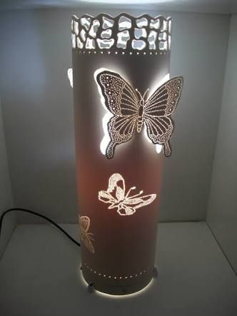 Luminária PVC Borboleta 3D